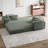 Convertible Sleeper Sofa Bed With Pillow-355935251