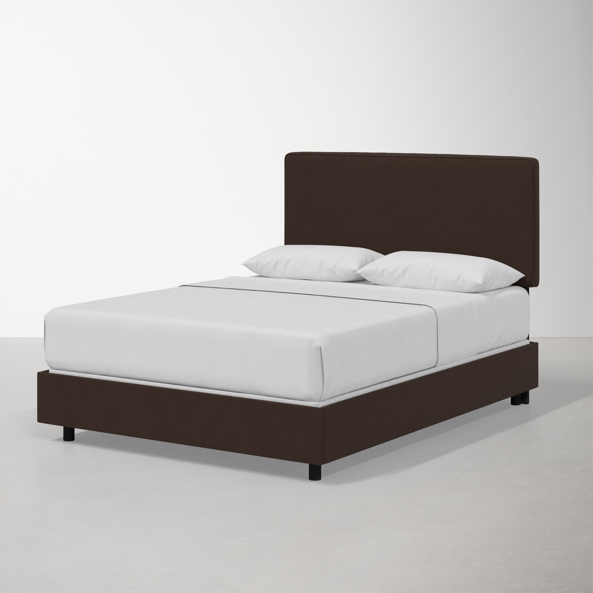 Marquise Upholstered Bed, King, Classic Chocolate Velvet