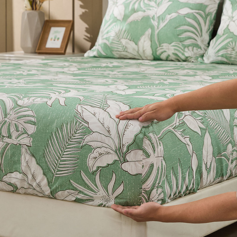 Gogreen 100% Cotton 4PC Deep Pocket Full Sheet Set Fit 16", Breathable Super Soft Full Size Sheet Set, Luxury Hotel Style Home Decor Full Bed Sheet Set, Gift For Women, Men