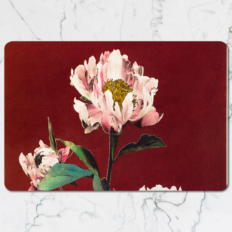 Butterfly Placemats and Coaster Set with Colorful Butterflies