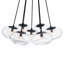 Luminaire suspendu en verre soufflé à la main 7 lumières