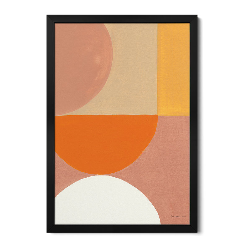 «Retro Abstract V Bright», reproduction d'art murale - affiche de galerie, H 24 po x l 16 po