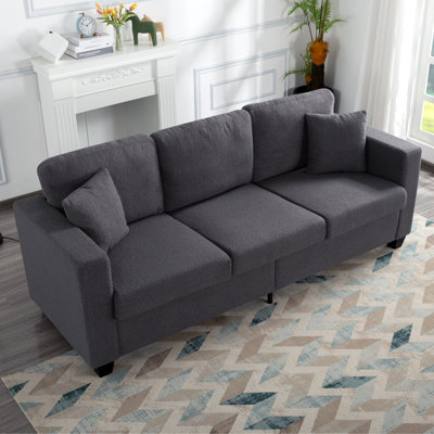 86.6”  Modern 3 Person Seat Sofa