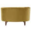 Chaise en velours jaune olive-1556353028