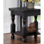 Table de bout de style rustique noir antique 1pc