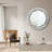 Quinntin Glass Round Mirror