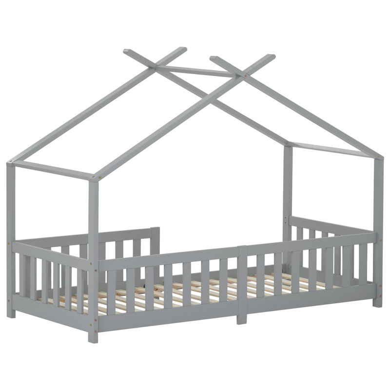 European Single (90 X 200 Cm) House Beds, Grey