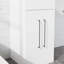 Petit meuble-lavabo simple 16 po, armoire de salle de bain moderne autoportante avec lavabo encastré, armoire de rangement en bois 2 portes