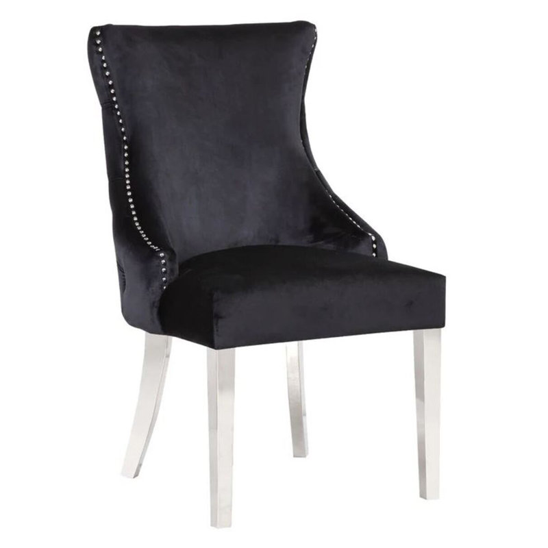 Chaise Elise, Noir, noir, noir, noir