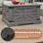Farmhouse Coffee Table, Square Wood Center Table with Storage and Lift Top, Metal Corners for Living Room,-1817083880