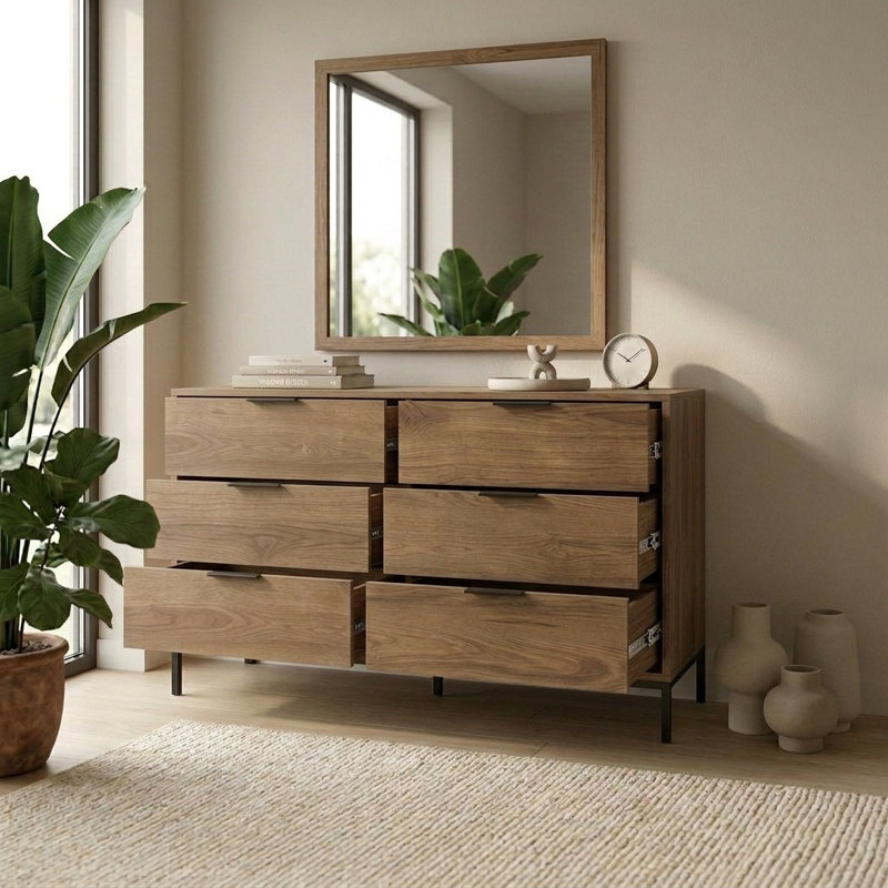 140 cm W Chest of 6 Drawers