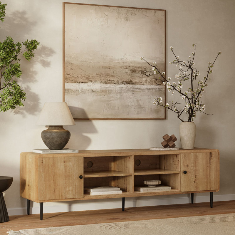 Meuble télé 71 po avec rangement pour téléviseurs de 75 po ou moins