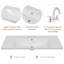 Armoire de salle de bain 36 po avec lavabo 36 po avec tiroirs, structure solide et panneau de fibres à densité moyenne-109628187-109628185
