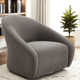 Miley Oversized Upholstered Swivel Accent Chair