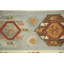 Tapis de style sud-ouest moderne réversible tissé à la main multicolore Kilim