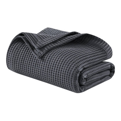 Modern Waffle Weave Design Blanket