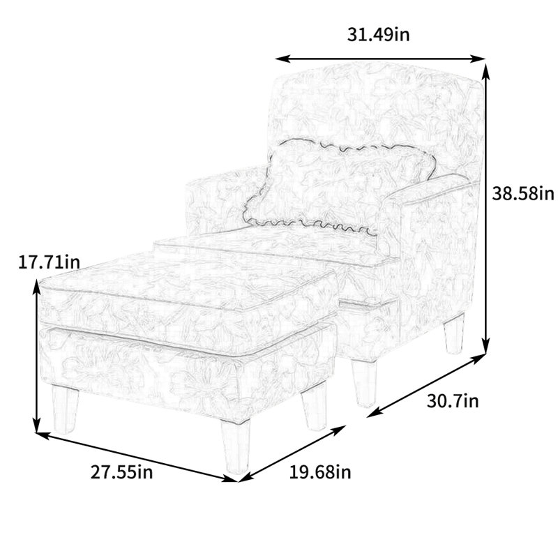 Méridienne moderne et confortable en éponge résiliente, Beige / chenille rose