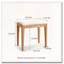 Tabouret de coiffeuse en bois massif de chêne rouge-1567225253