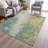 Machine Washable Indoor/Outdoor Xhevrie Seafoam Rug-1399689171