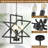 4 - Light Dimmable Geometric Chandelier-1351086352
