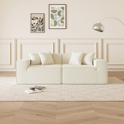 2- Piece 78.74" Upholstered Sofa