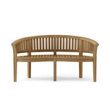 Curve Teak Garden Bench