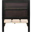 Lit simple à panneau noir avec tiroirs de rangement, garniture scintillante, pas de sommier nécessaire, bois massif et matériau principal, finition en cristal intégré 50,53H x 43,09W 79,54L - poignées accentuées, biseauté