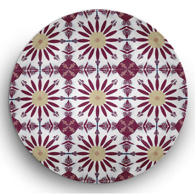 Tapis intérieur / extérieur rose en chenille tissé à la machine