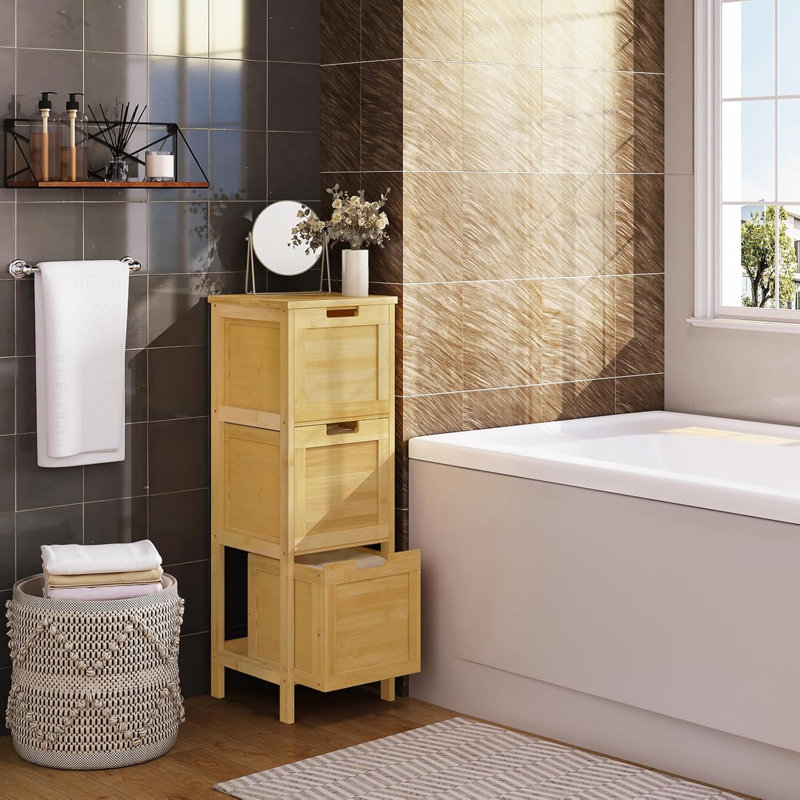 Fakhiri Bamboo Freestanding Linen Cabinet
