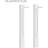 Endurathane Fluted Pilaster, 13 3/4"W x 94 1/2"H x 1 7/8"P, High Density Polyurethane, Factory Primed White, Sold Each-70102535