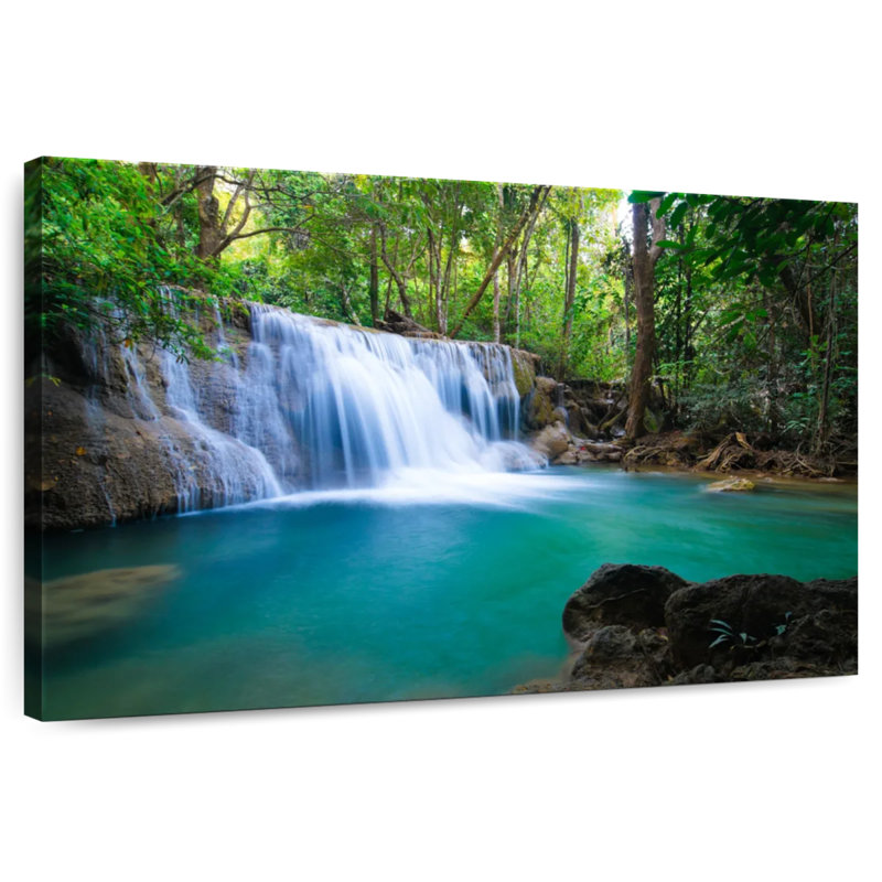 Kerrick Deep Forest Waterfall, 32" H x 48" W