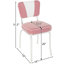 Retro Home Upholstered 'V' Back Dining Chair-18734020