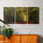A Forest Path - 3 Piece Single Picture Frame Print on Canvas-1529038918