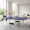 8X45ft Mid-Size Foldable And Portable Table Tennis Table Set For Indoor Games With Net, 2 Paddles, And 3 Balls