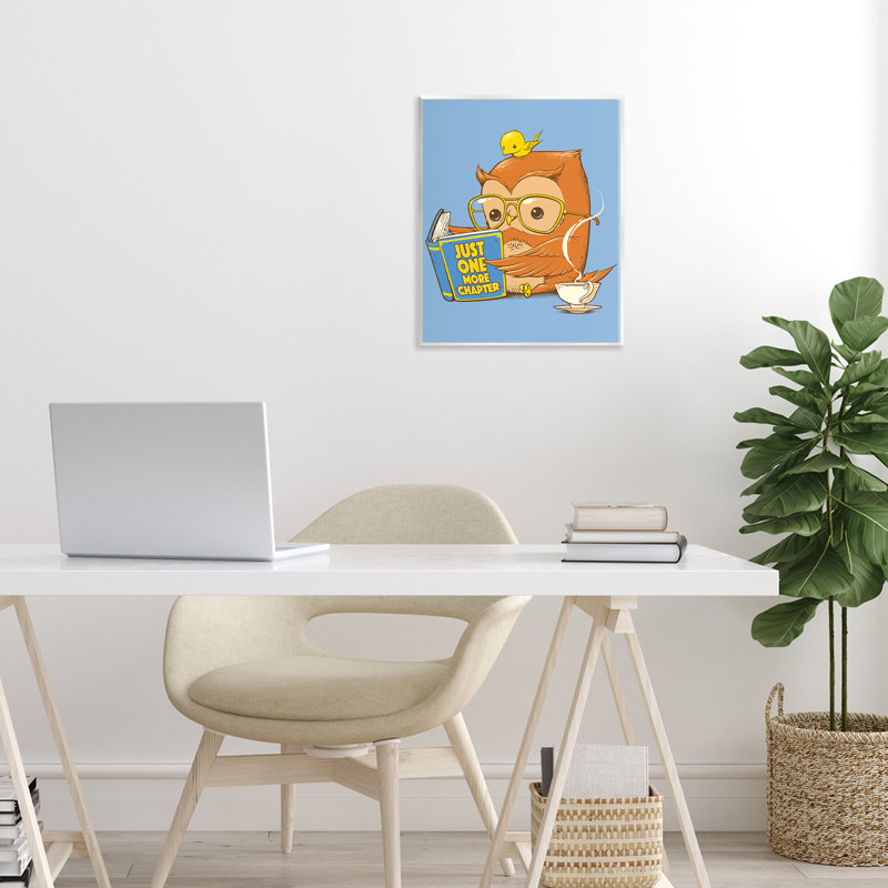 One More Chapter Owl Wall Plaque, design by Tobe Fonseca