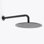 Metro Complete Round Shower Head - Wall Mount - 12" Brass/Brushed Nickel
