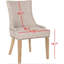 Chaise d'appoint rembourrée Abby