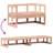 Patio Sofa Bench Extendable Solid Wood Pine-710008202