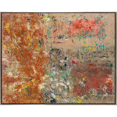 Tactile Response - Peinture sur toile à cadre flottant