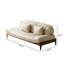 Canapé blanc en polyester 86,61 po