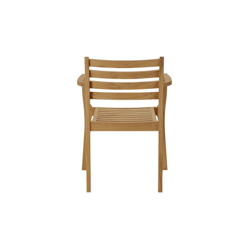 Kolding Teak Outdoor Dining Stacking Armchair Set Of 4