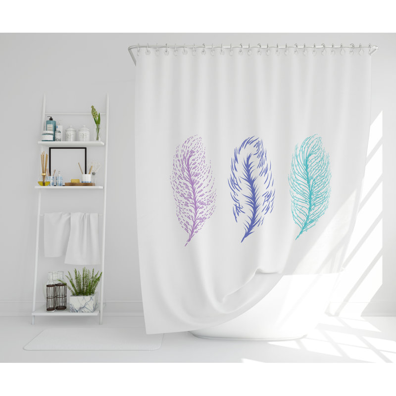 Danette Polyester Shower Curtain Set, 177cm H x 177cm W