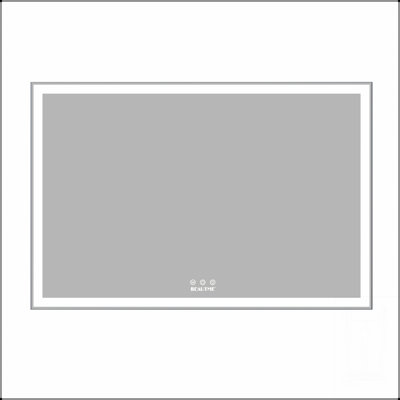 60X40 Inch Oversized LED Bathroom Mirror With 3 Color Modes, Aluminum Frame, And IP44 Waterproof Rating For Modern Bathrooms