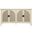 Chambre à coucher, salon et bureau 4 portes - placard d'ingénierie, bavure, surface délicate, poignées en métal, tablettes réglables à 3 positions, support en pin avec antidérapant, solution de rangement pour mécanisme de chute pour