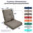 Allo 22"W x 25"D Outdoor Furniture Replacement Seat/Back Cushions-100079575-111861051