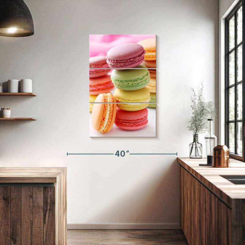 Flavored Macarons, 38" H x 24" W