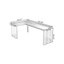 Bureau d'angle moderne et simple en forme de L noir-129294078-129294077