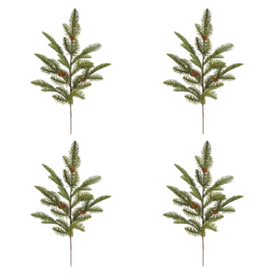 Pine with Pinecones Spray (Set of 4)