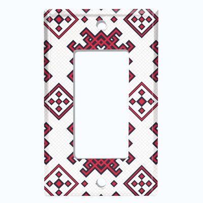 Patterned 1 - Gang Standard Wall Plate