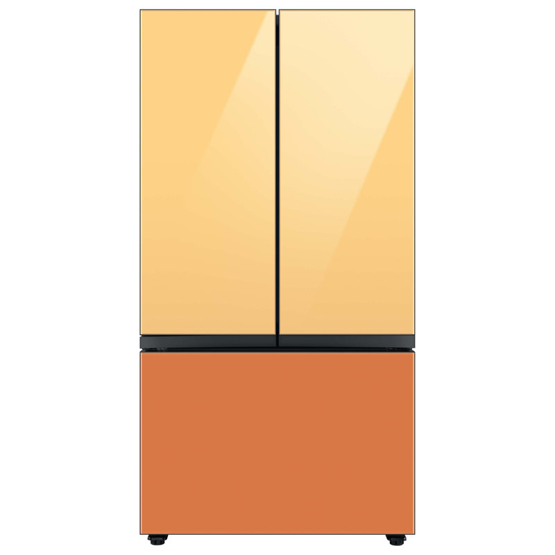 Samsung 24 cu. ft. Smart Bespoke 3-Door French-Door Refrigerator with Customizable Panel Colors and AutoFill Water Pitcher in Custom Panel-Ready